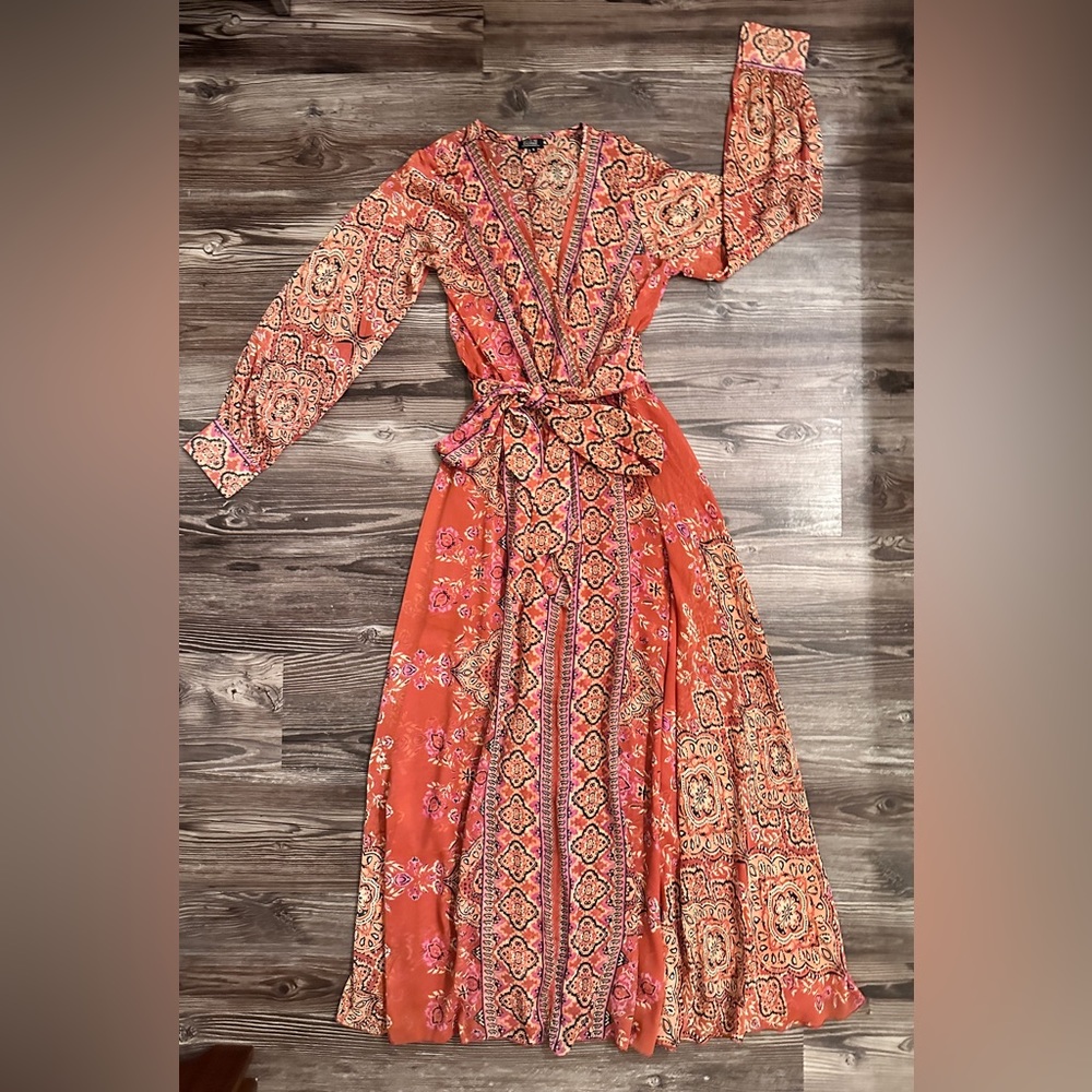 Spy Zone Exchange Orange Maxi Dress